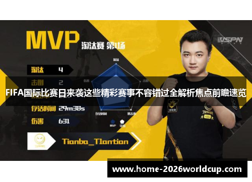 FIFA国际比赛日来袭这些精彩赛事不容错过全解析焦点前瞻速览 FIFA国际比赛日来袭这些精彩赛事不容错过全解析焦点前瞻速览